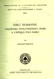 SIBLI SUMAYYIL une pensee evolutionniste arabe a l'epoque d'an - nahda