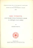 Sibli Sumayyil - une pensee evolutionnaiste arabe a l'epoque d'an - nahda