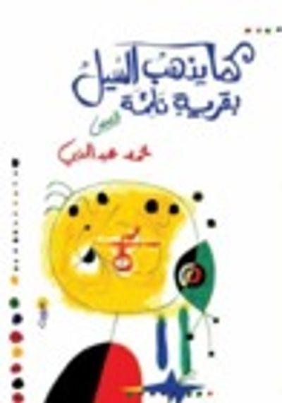 غلاف كتاب كما يذهب السيل بقرية نائمة