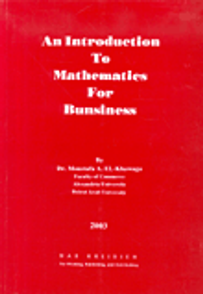 غلاف كتاب An Introduction to Mathematics For Bunsiness