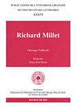 غلاف كتاب Richard Millet