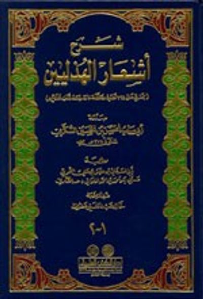 غلاف كتاب شرح أشعار الهذليين