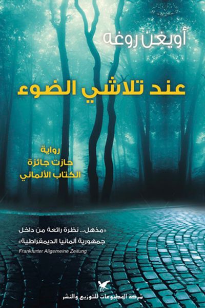 غلاف كتاب عند تلاشي الضوء