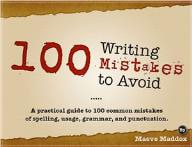 غلاف كتاب 100 Writing mistakes to avoid - A practical guide