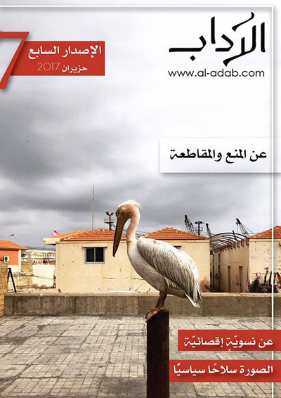 غلاف كتاب مجلة الآداب