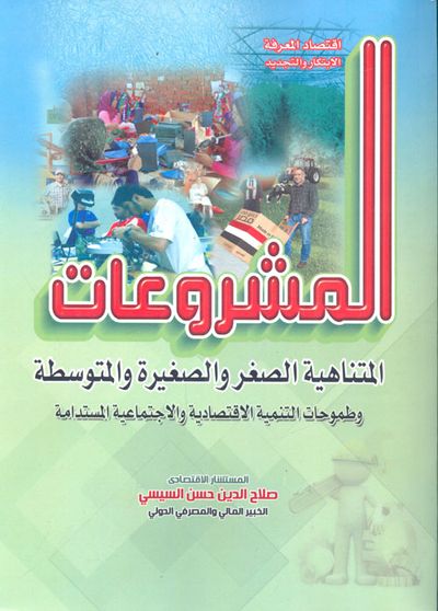 غلاف كتاب المشروعات المتناهية الصغر والصغيرة والمتوسطة "وطموحات التنمية الاقتصادية والاجتماعية المستدامة"