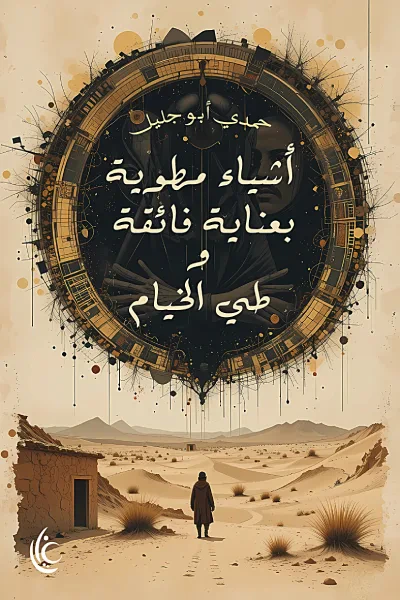 غلاف كتاب أشياء مطوية بعناية فائقة وطي الخيام