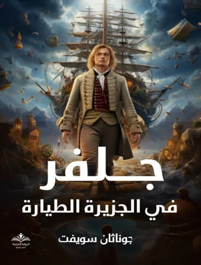 غلاف كتاب جلفر في الجزيرة الطيارة