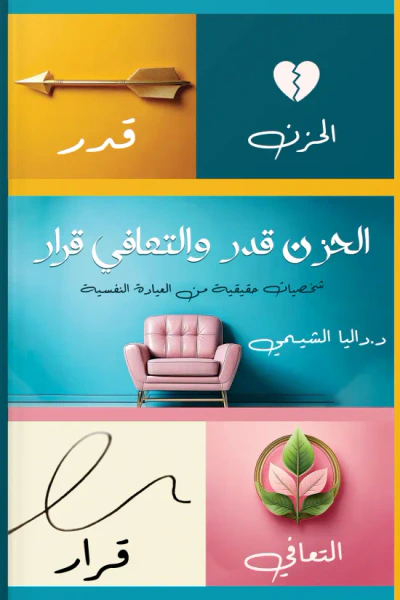 غلاف كتاب الحزن قدر والتعافي قرار:  شخصيات حقيقية من العيادة النفسية